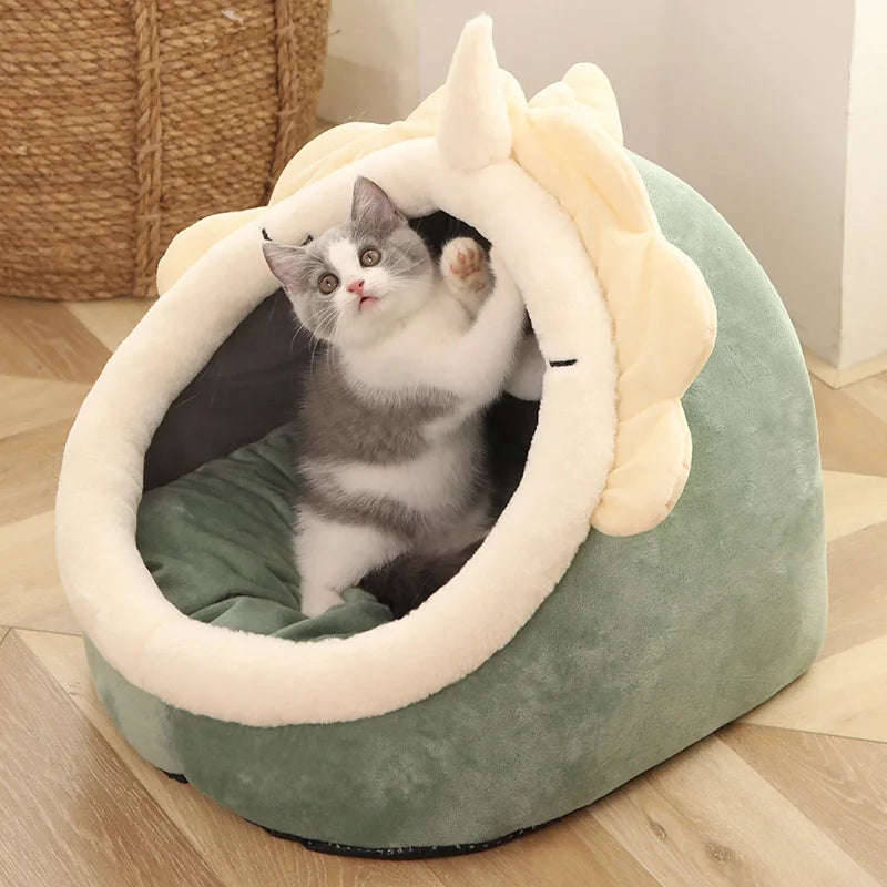 Deep Sleep Cartoon Cave Bed for Cats - view 9