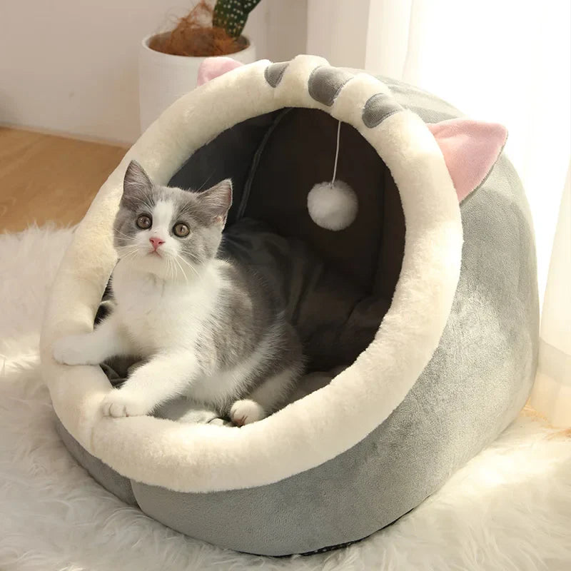 Deep Sleep Cartoon Cave Bed for Cats - view 7