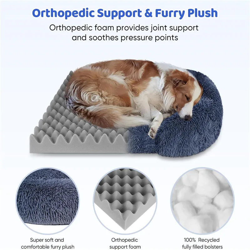 Thickened Plush Winter Dog Bed
