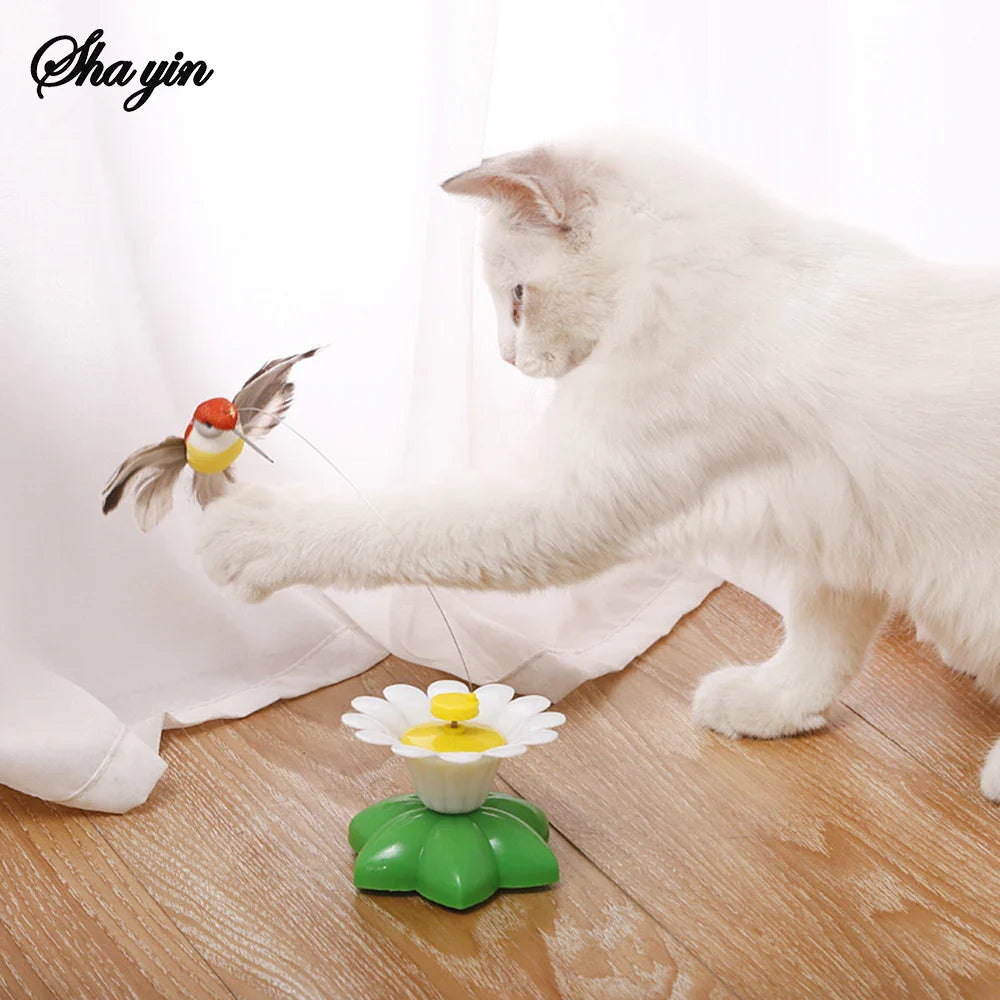 Electric Spinning Hummingbird Cat Teaser Toy