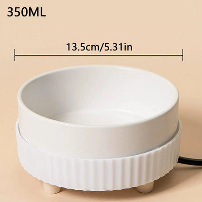 Pet Water Dispenser Heated Pet Water Bowl Thermal Pet USB Dog Dispenser Bowl Heated Rechargeable Cat Food Drinking Supplies