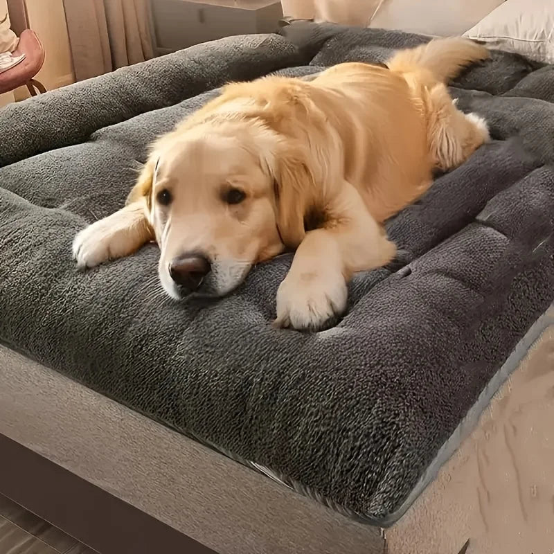 Extra Large Thickened Plush Dog Bed