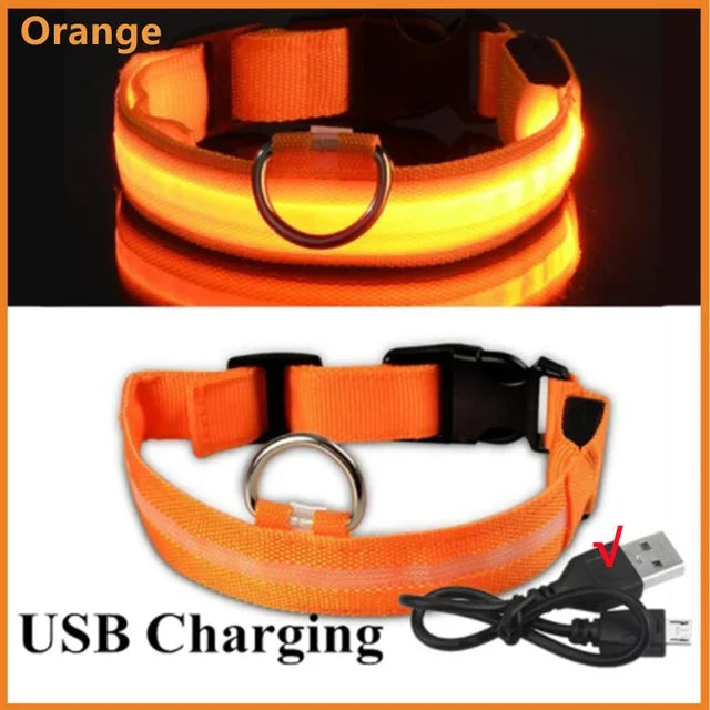 Flashing LED Night Safety Collar for Small Dogs - view 8