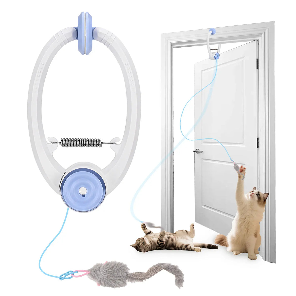 Rechargeable Door-Hanging Interactive Cat Toy