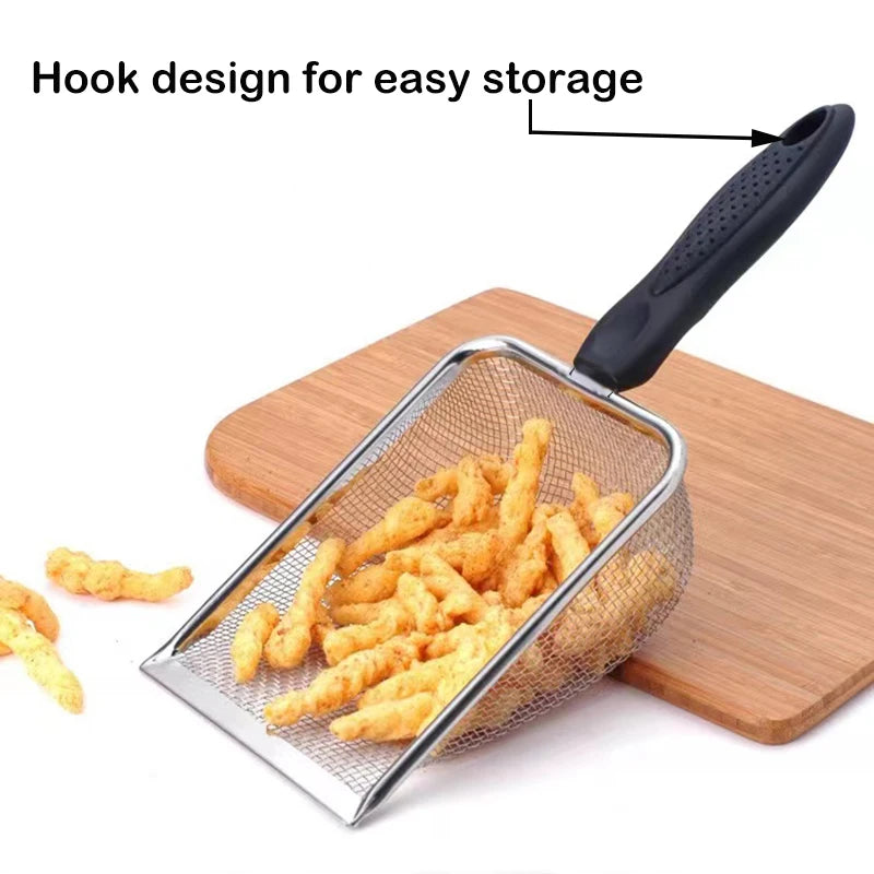 Ergonomic Stainless Steel Litter Scooper