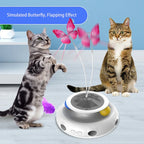 3-in-1 Automatic Butterfly and Feather Ball Cat Toy Set - view 3