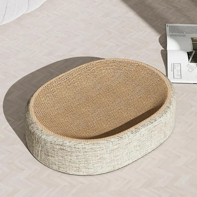 Oval Sisal Cat Scratcher Bed - view 2