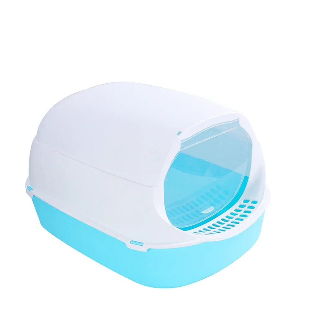 Semi-Enclosed Splashproof Cat Litter Box