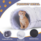 2-in-1 Plush Cat Tunnel Bed - view 6