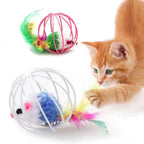 Mouse in a Cage Chase Cat Toy