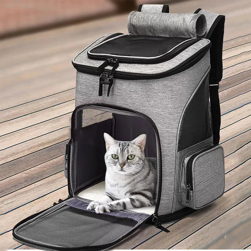 Expandable Breathable Cat Carrier Backpack