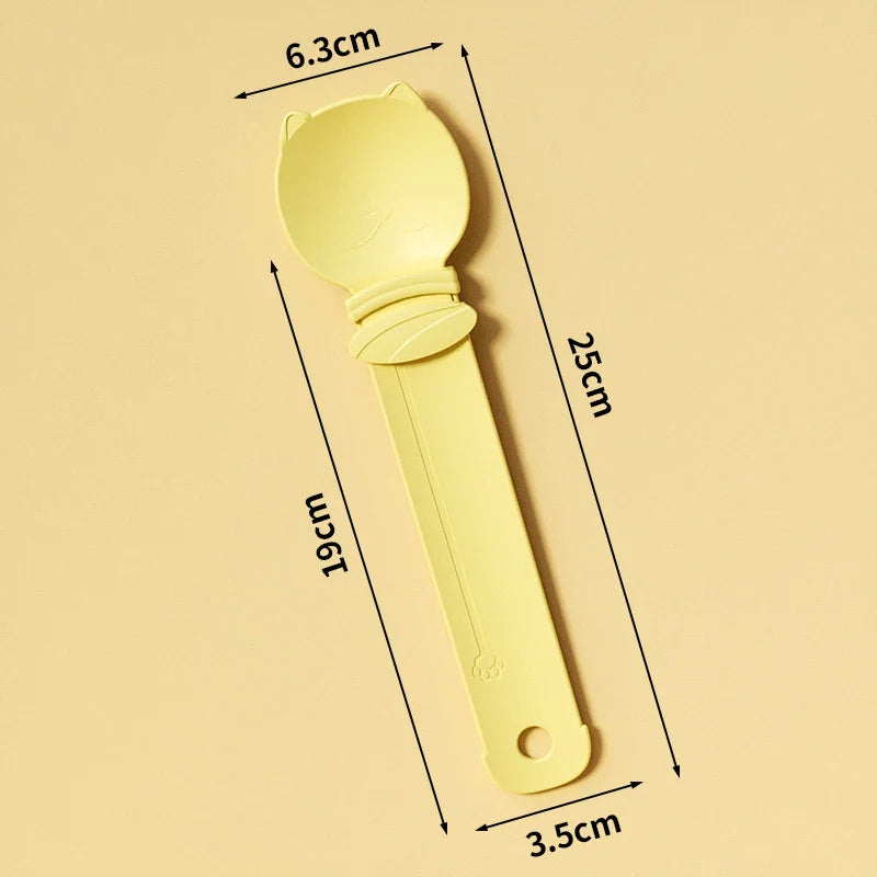 2PCs Cat Strip Squeeze Spoon Cat Strip Feeder for Lickable Wet Cat Treats Pet Liquid Snack Feeding Tool Cat Feeder Pet Supplies