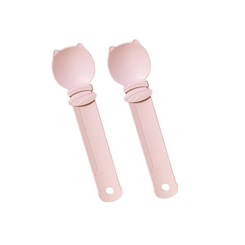 2PCs Cat Strip Squeeze Spoon Cat Strip Feeder for Lickable Wet Cat Treats Pet Liquid Snack Feeding Tool Cat Feeder Pet Supplies