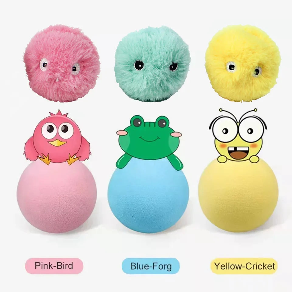 Interactive Squeaky Catnip Ball Cat Toy - view 2