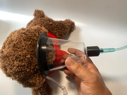 Pet dog oxygen mask, cat dog oxygen inhalation, pet nebulization experiment, animal oxygen inhalation clinic, first aid