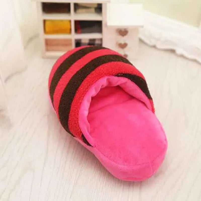 Squeaky Plush Slipper Toy for Dogs - view 3