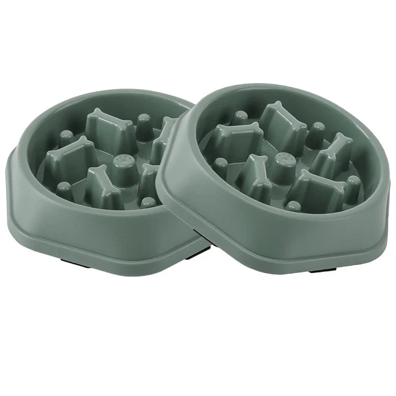 Anti-Choking Slow-Feeder Dog Bowl