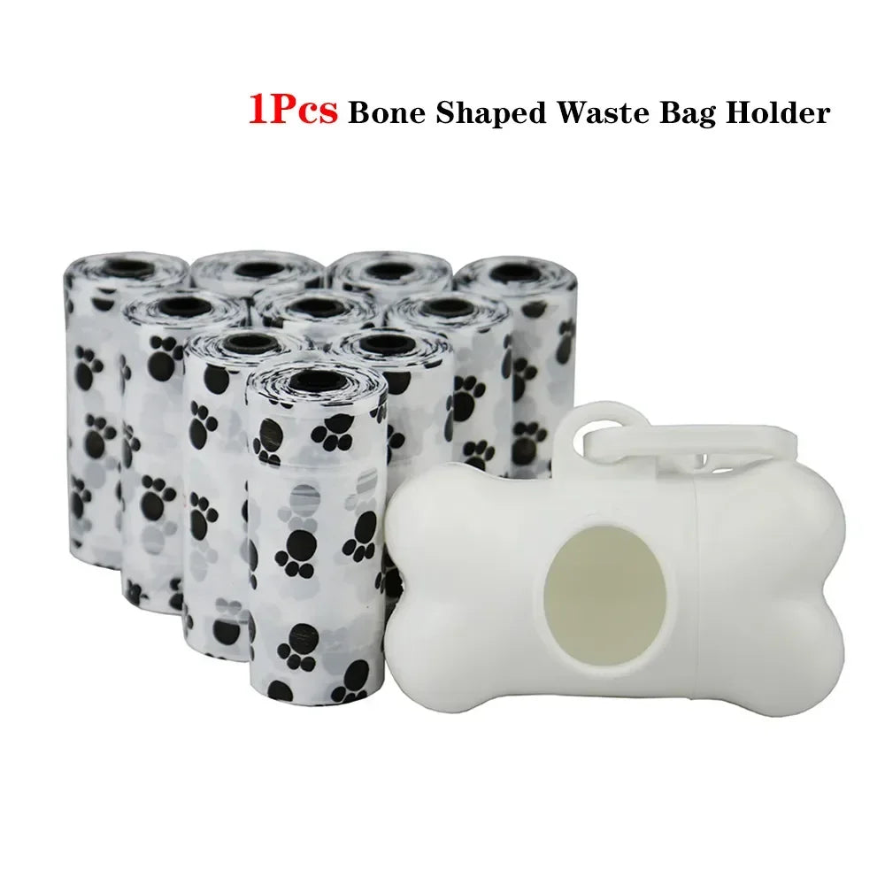 Solid Color Dog Poop Bags, Portable Rolls