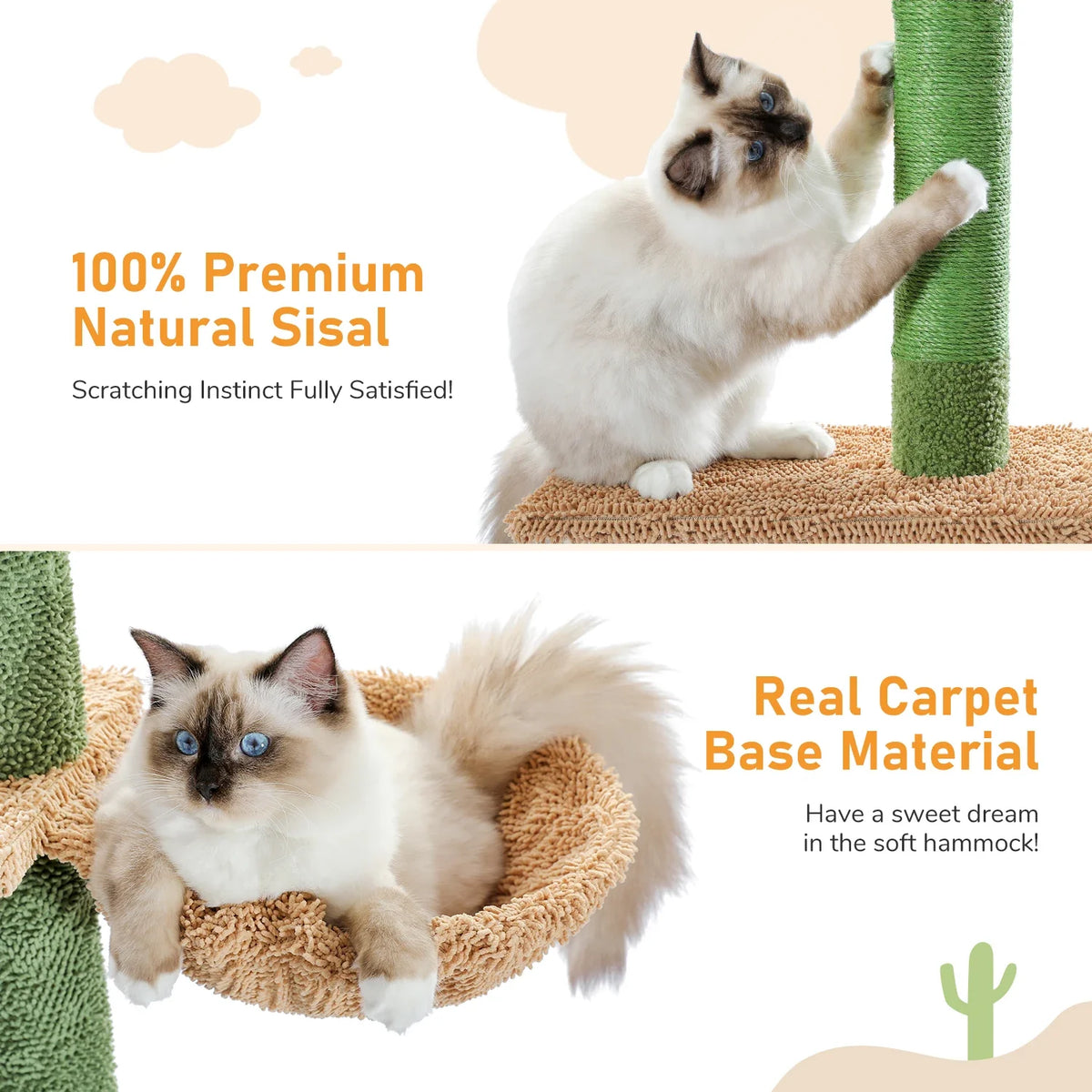 5-Tier Cactus Cat Tree, Floor to Ceiling - view 4