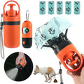 Dog Poop Scooper Set with LED Light and Bag Dispenser