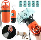 Dog Poop Scooper Set with LED Light and Bag Dispenser