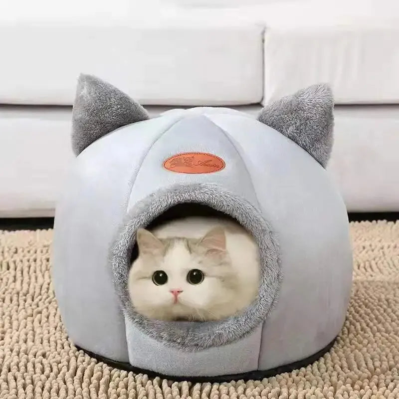 Cat Head Semi-Enclosed Cave Bed