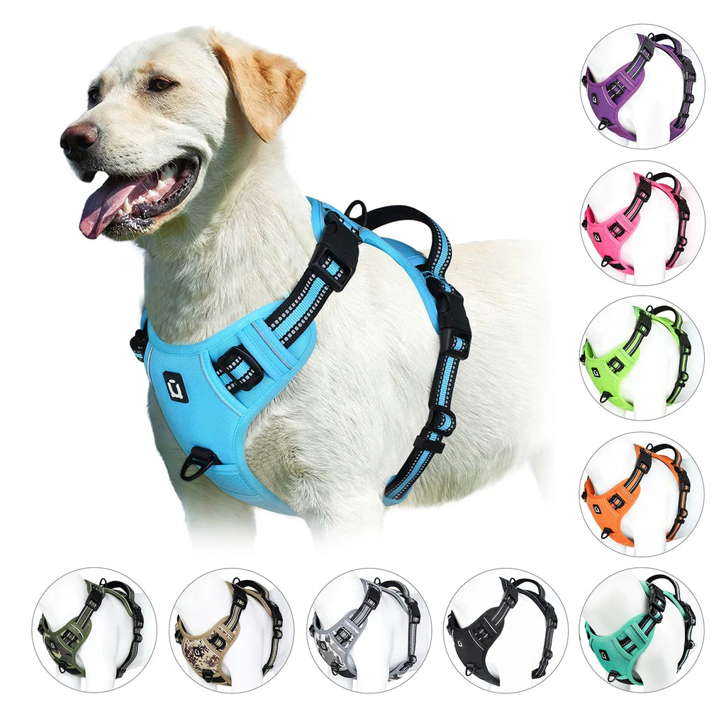 No-Pull Padded Dog Harness with Handle