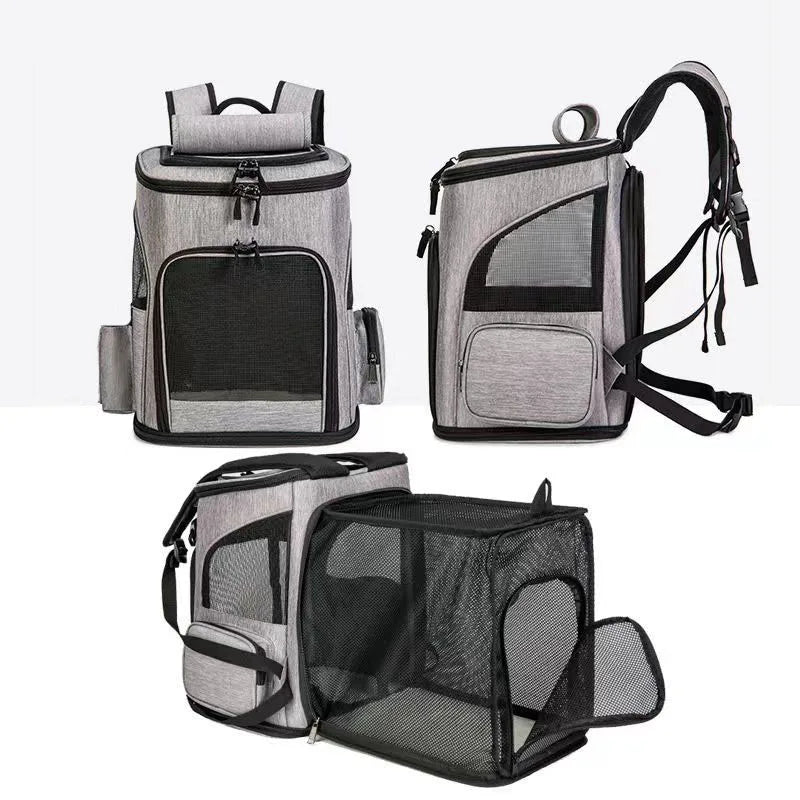 Expandable Breathable Cat Carrier Backpack - view 2