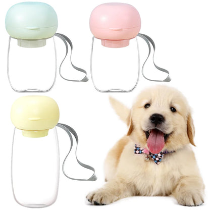 300/550ml Portable Food Grade Material Dog Cat Travel Pet Water Cup Feeding With Lanyard For Small Medium Cats Dogs Pet Supplies