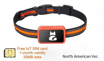 4G Smart Dog Collar Holder GPS Tracker for pet Waterproof Free SIM Cat Tracking Device Pet Locator with Find My for iOS Android