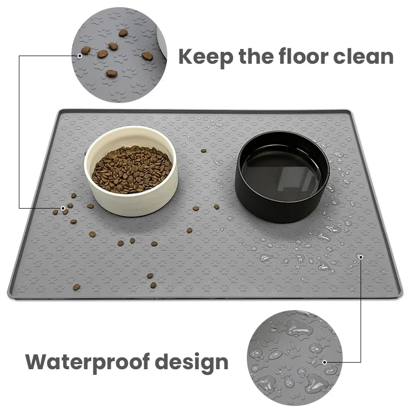 Waterproof Silicone Bowl Mat for Dogs and Cats - view 3
