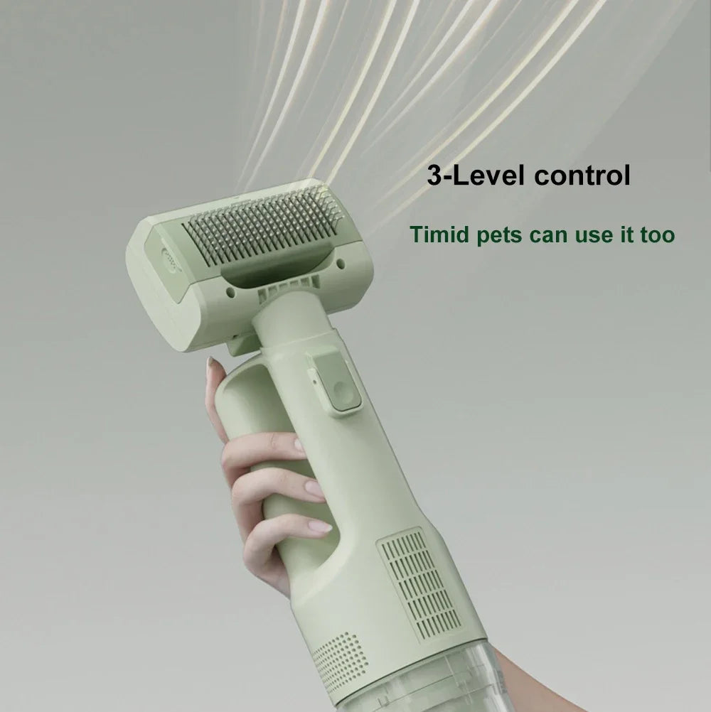 Pet Grooming Vacuum Kit with 5 Brush Heads