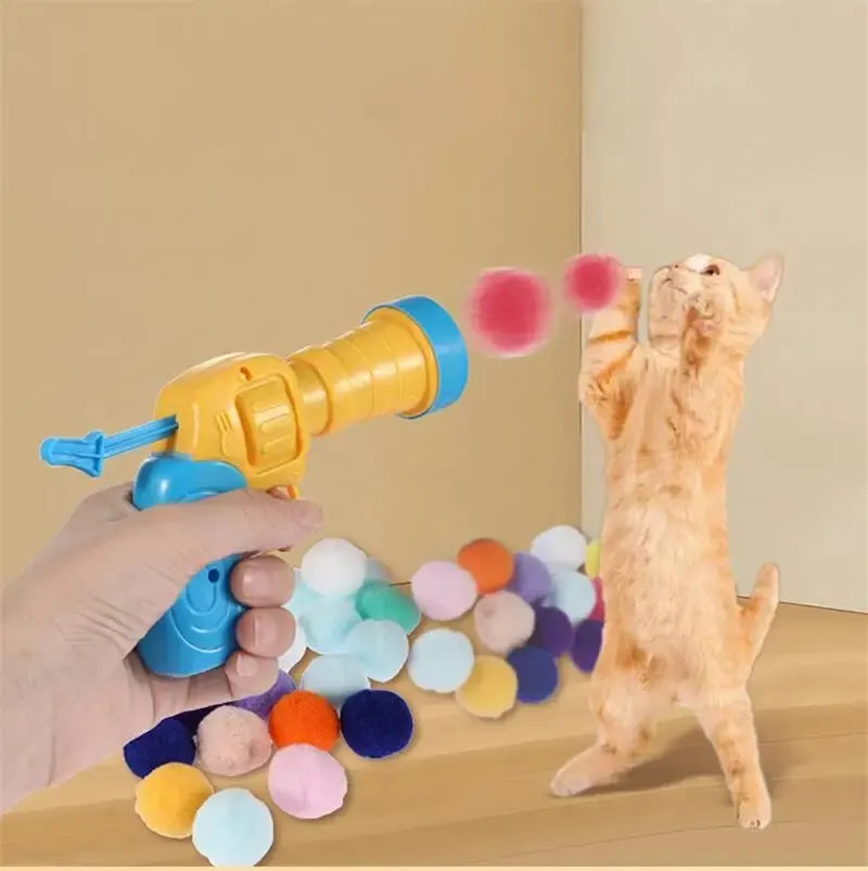 Silent Plush Ball Launcher Cat Toy - view 3
