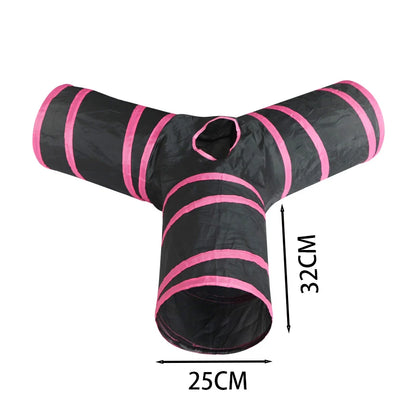 Cat Tunnel Pet Tube Collapsible Play Toy Indoor Outdoor Kitty Puppy Toys for Puzzle Exercising Hiding Training