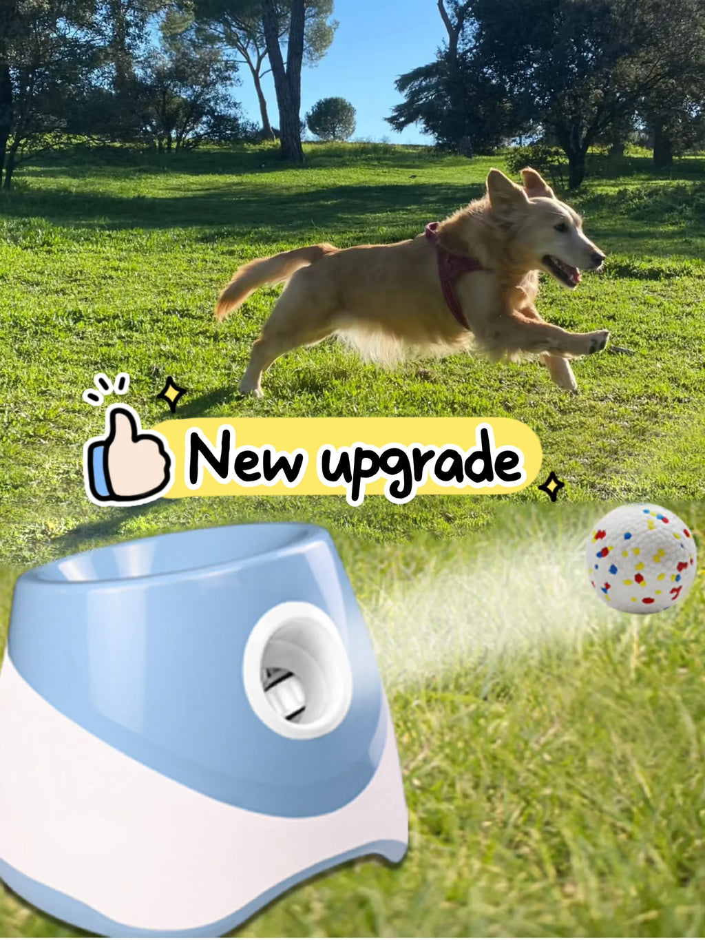 Rechargeable Automatic Tennis Ball Launcher Dog Toy - view 6