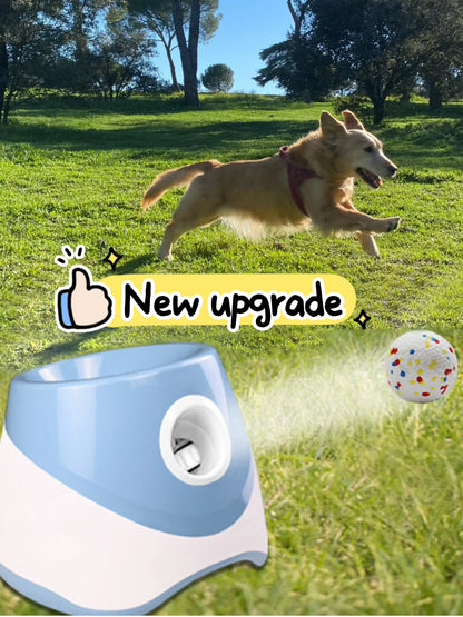 Dog Launcher Automatic Dogs Chase Toy Tennis Throwing Pinball Machine Fun Interactive Throw Rechargable Catapult USB Charging