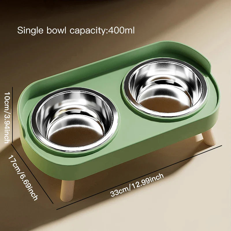 Adjustable Height Double Bowl Feeder for Cats and Dogs - view 11