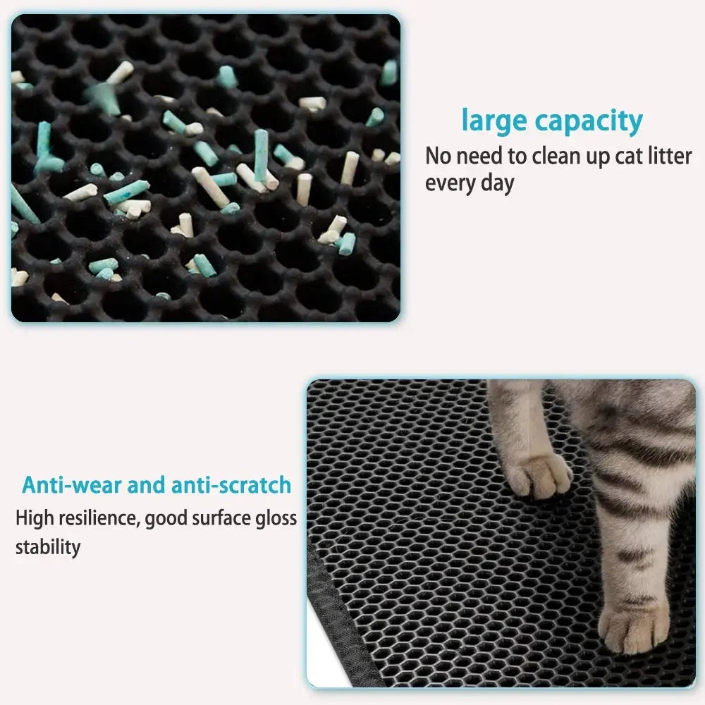 Double-Layer Waterproof Cat Litter Mat - view 4