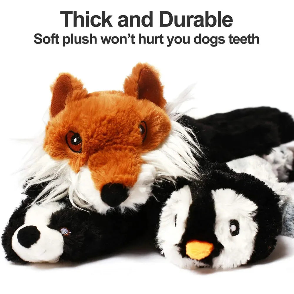 Stuffing-Free Squeaky Animal Dog Toy, 45cm