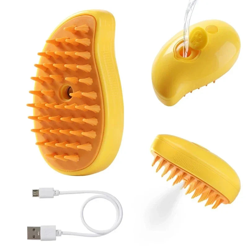 3-in-1 Steam Massage Grooming Brush for Dogs and Cats, 1/2 Pack - view 8