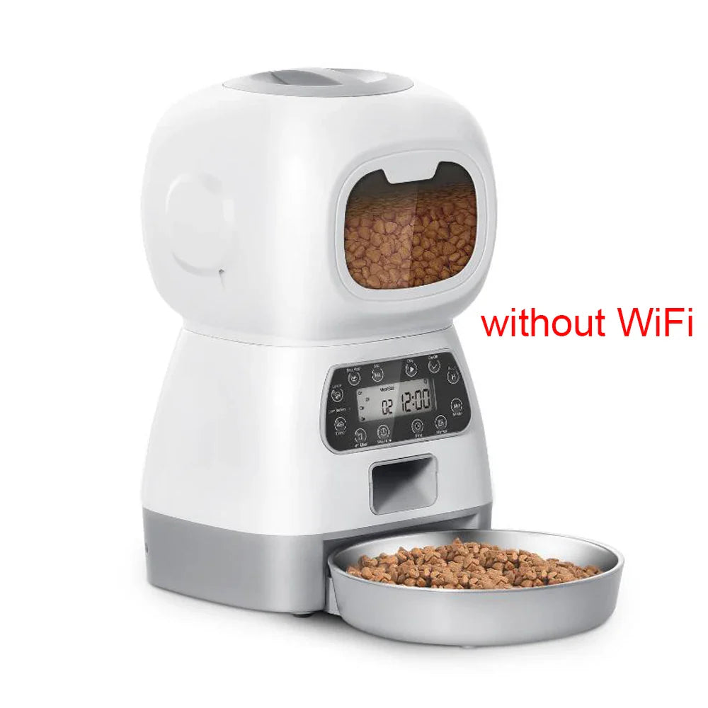 3.5L Wi-Fi Automatic Cat Feeder with Voice Recorder - view 8