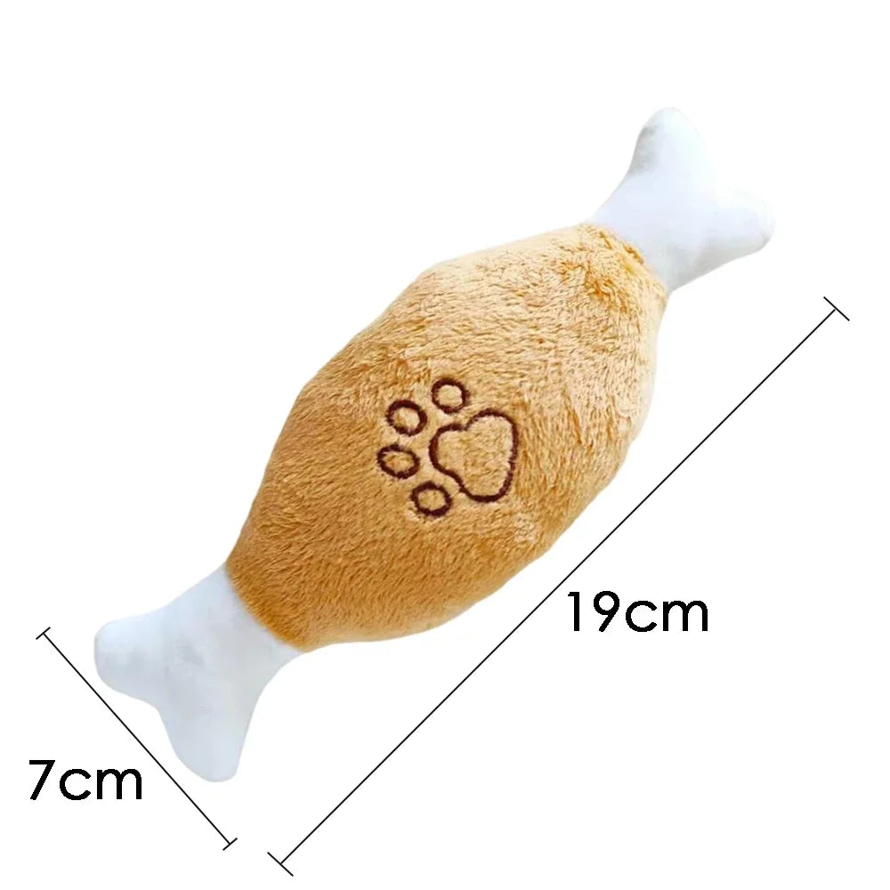 Corduroy Plush Squeaky Dog Toy