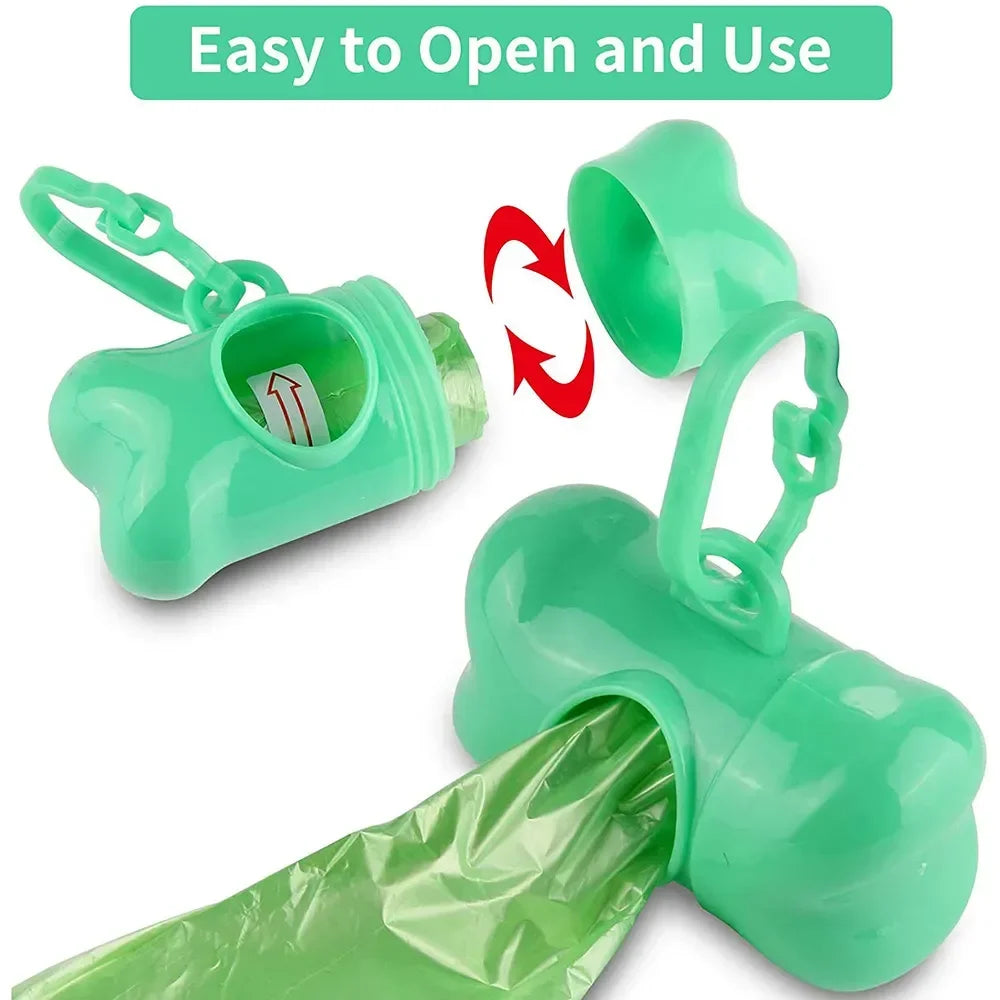 Solid Color Dog Poop Bags, Portable Rolls
