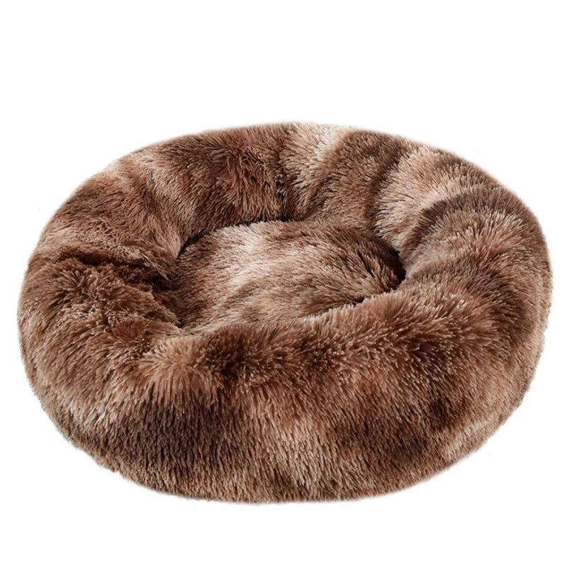 Washable Round Plush Basket Bed for Dogs and Cats - view 9