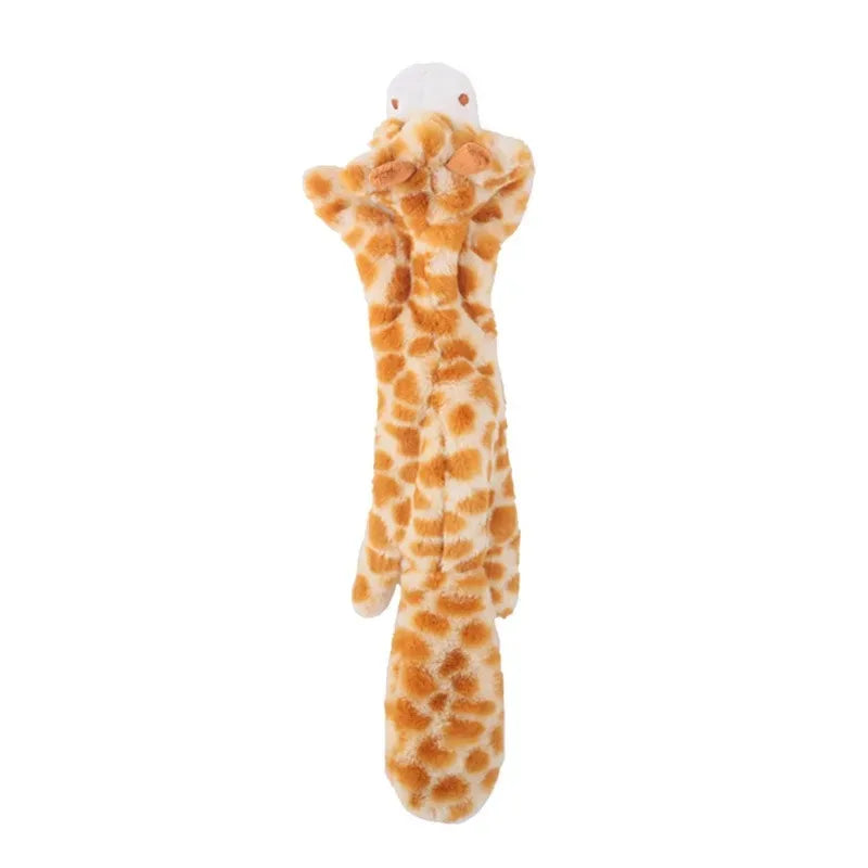 Stuffing-Free Squeaky Crinkle Animal Dog Toy - view 9
