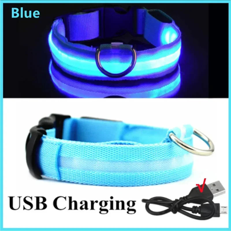 USB Rechargeable LED Dog Collar, 3 Light Modes - view 9