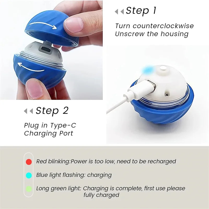 USB Automatic Bouncing Ball Toy for Dogs and Cats - view 6