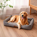 Bite-Resistant Waterproof Square Dog Bed for Large Dogs - view 2