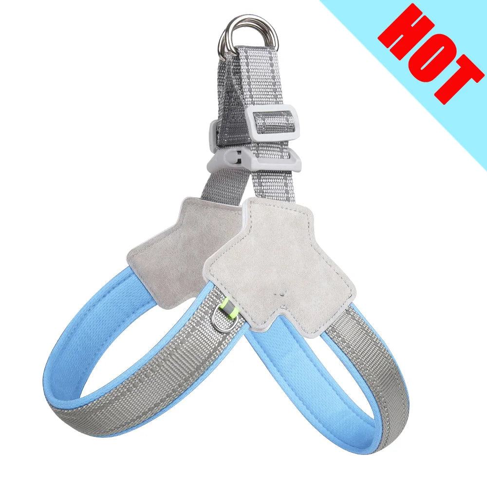 Adjustable Reflective Dog Harness for Hiking