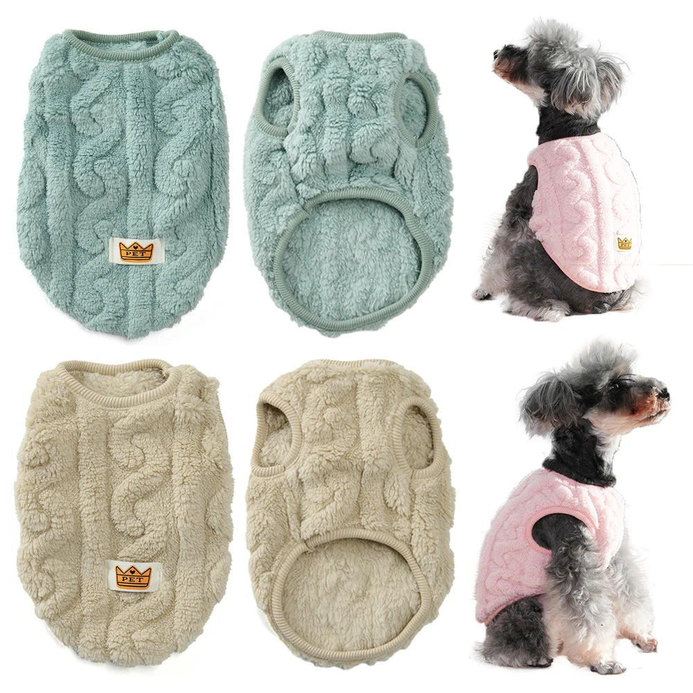 Sleeveless Fleece Vest for Dogs and Cats